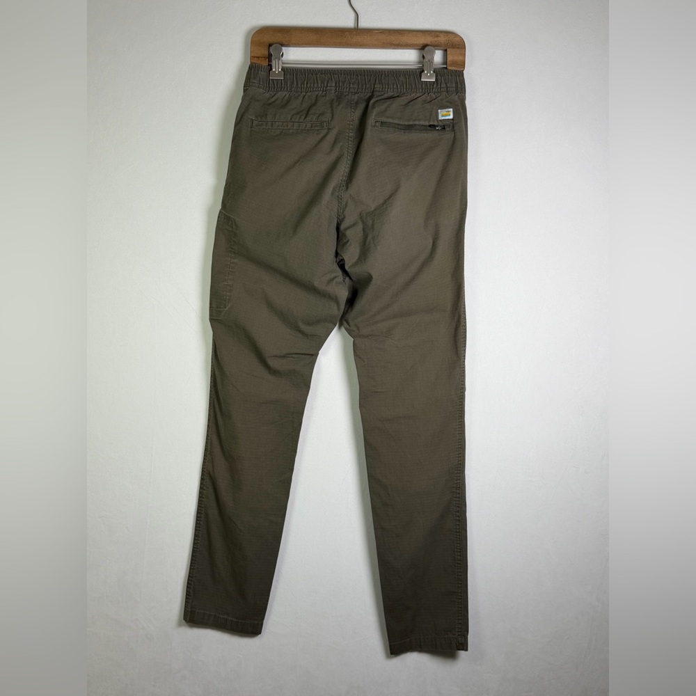 Vuori Men’s Dark Oregano Ripstop Drawstring Jogger Pants Organic Cotton Sz XS - Picture 5 of 10